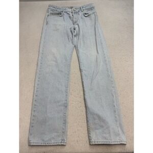 Officine Generale Light Wash Men's Button Fly Classic Fit Size 31x32